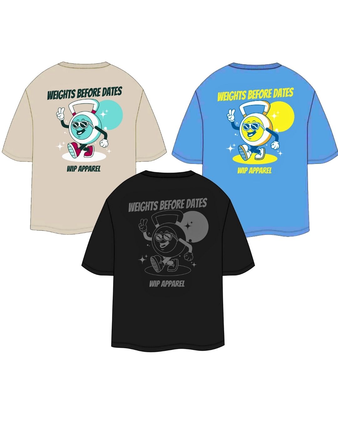 Weights Before Dates Oversized Tee