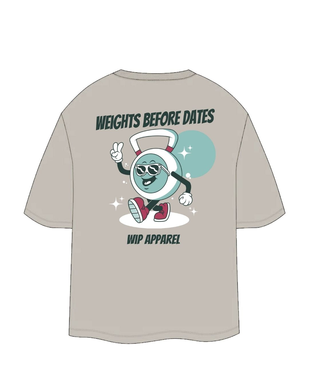 Weights Before Dates Oversized Tee