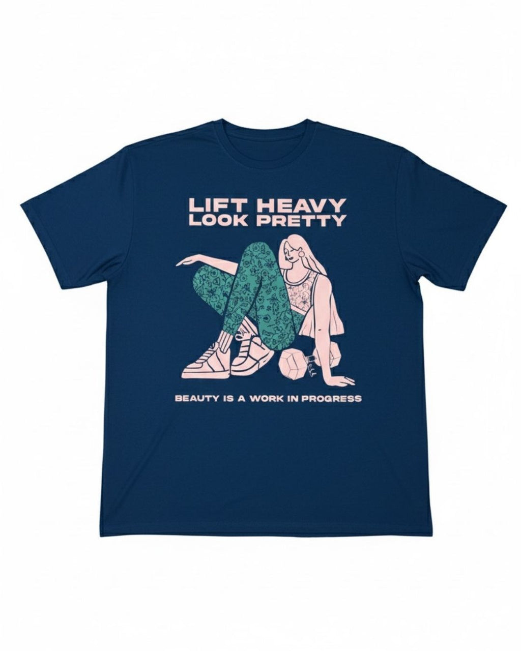 Lift Heavy Look Pretty Oversized Tee
